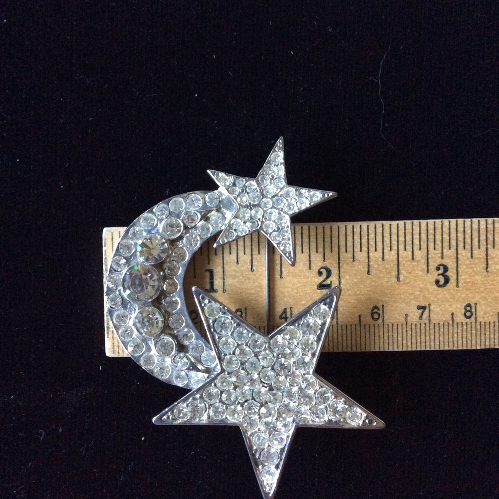 Celestial Rhinestone Brooch.🌟💫 - Picture 7 of 13